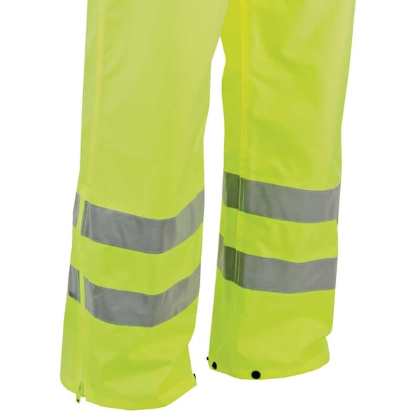 The Deluxe Hi-Vis Rain Pant, Yellow, Size Small